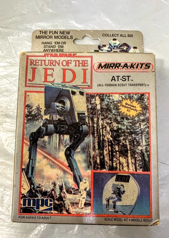 レア!? (1984)USA Mpc ミラーキット スター ウォーズ MIRR-A-KITS STAR WARS AT-ST ROTJ RETURN OF JEDI 未開封現状品