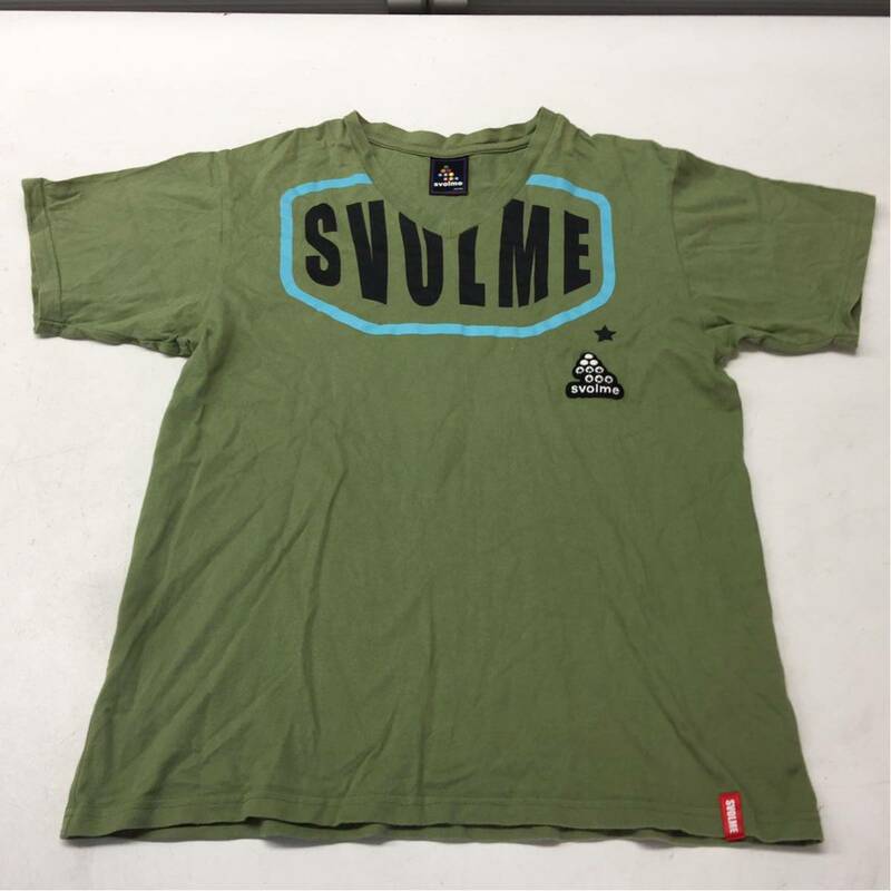 送料無料★svolme スボルメ★Vネック 半袖Tシャツ★カーキ★ Mサイズ★ユニセックス★トップス#20309sj8