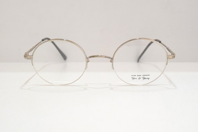 Yin & Yang（インヤン）YY-413 col.2一山式ヴィンテージメガネフレーム新品めがね眼鏡サングラスラウンド丸型