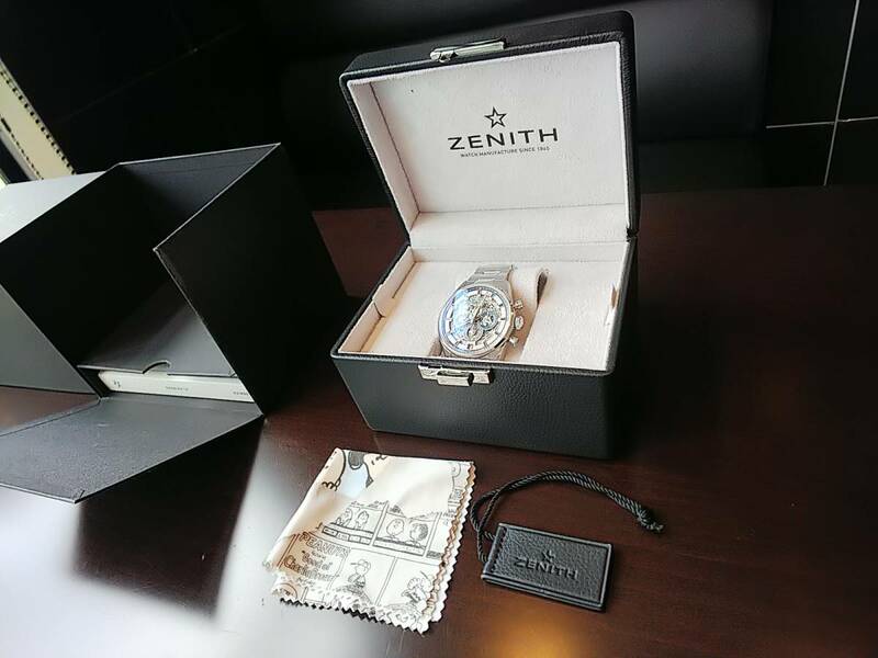 ZENITH 新品 未使用 ゼニス クロノマスター エルプリメロ フルオープン 42mm メンズ 腕時計 03.2081.400/78.M2040 2017年モデル？ 送料無料