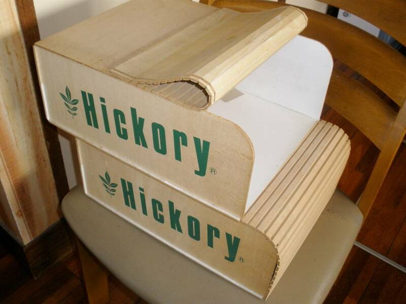 2個セット　70S位　hickory　木製　ボックス　店舗什器　非売品　カントリー　工業系　840