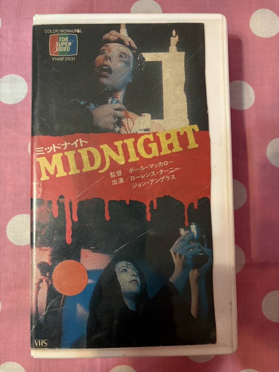 ♪7-0314 ビデオテープ 　中古VHS ★S185★ポール・マッカロー監督/ローレンス・ターニー「ミッドナイト」