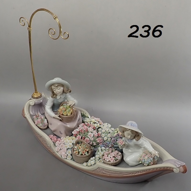 ■FK-236◆リアドロ　「バルコ・デ・フローレス」LLADRO 大作/定価100万以上　20250325
