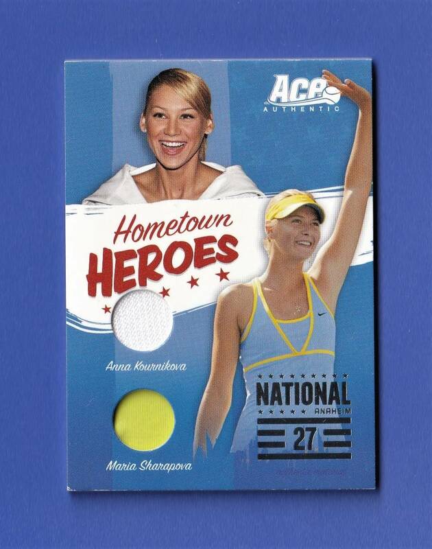 【0614/1200 Auto】 ダブル衣装 マリア・シャラポワ Maria Sharapova アンナ・クルニコワ Anna Kournikova Tennis Ace Authentic Heroes