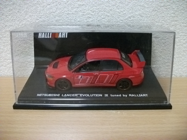 ◇【発送は土日のみ】（ワケあり品）RALLY ART　1/43　ランサーエボリューション　Ⅸ◇