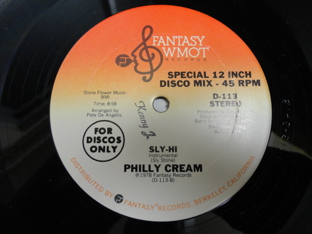 Philly Cream - Sly-Hi オリジナル原盤 12 フィリーDISCO SLY & THE FAMILY STONEのメドレー　視聴