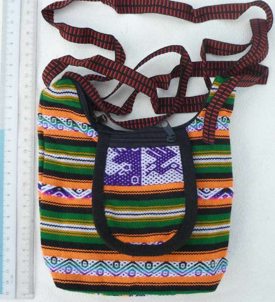 送料無料 民族織物 伝統織物 AB-040-04 マンタ ミニショルダーバッグ アンデス クスコ ペルー インカ柄 綺麗 可愛い フォルクローレ楽器