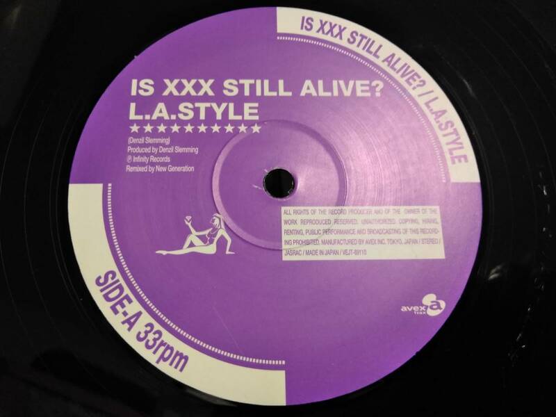 ◇L.A. STYLE / IS XXX STILL ALIVE? - JAMES BROWN IS DEAD アナログ