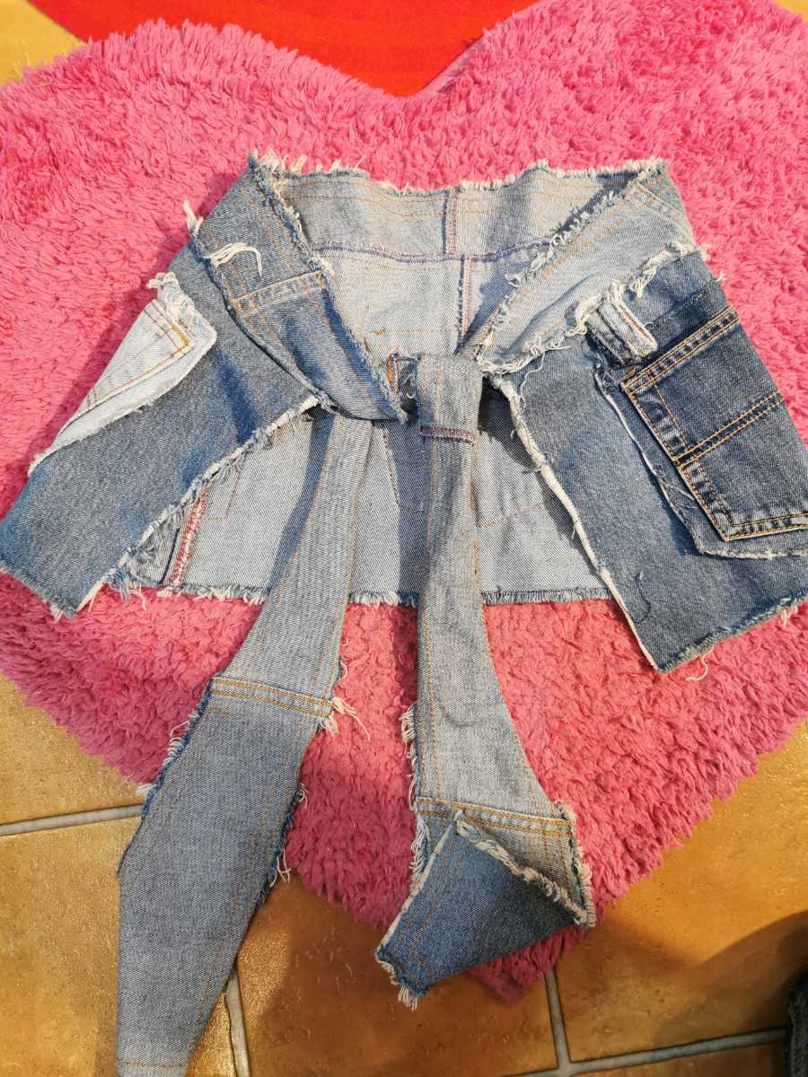 LEVISのリメイク腰巻き　DIY用エプロン　ヒップ隠しにも。