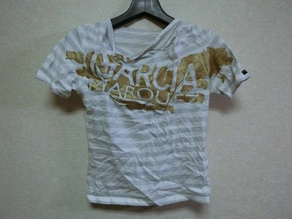 GALSIA MARKEZ Tシャツ カットソー 2 ホワイト ボーダー ガルシアマルケス