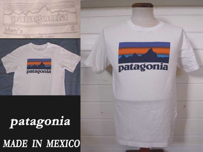 新品 未使用 パタゴニア patagonia ロゴ プリントTシャツ Sサイズ mexico メキシコ製 VINTAGE カリフォルニア california サーフsurf