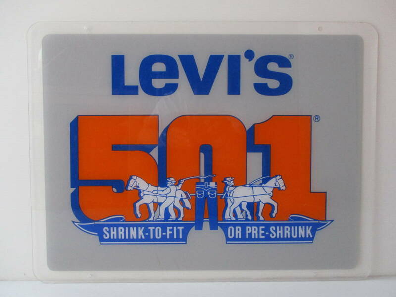 70s 80s US ビンテージ　Levi's リーバイス 501 サイン　店舗用　非売品