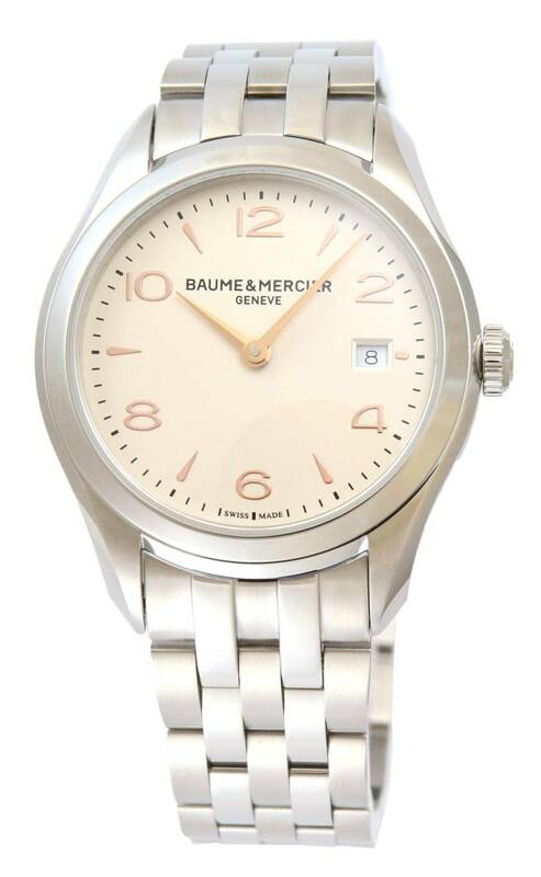 BAUME&MERCIER ボーム&メルシエ クリフトン クオーツ 30mm M0A10175 7613268377208 シルバーダイアル レディースサイズ