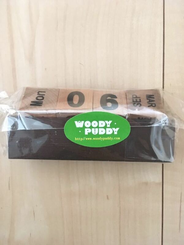 新品 ウッディプッディ 木製カレンダー 積み木 ブロック 木のおもちゃ 知育玩具 ウッドブロック モンテッソーリ