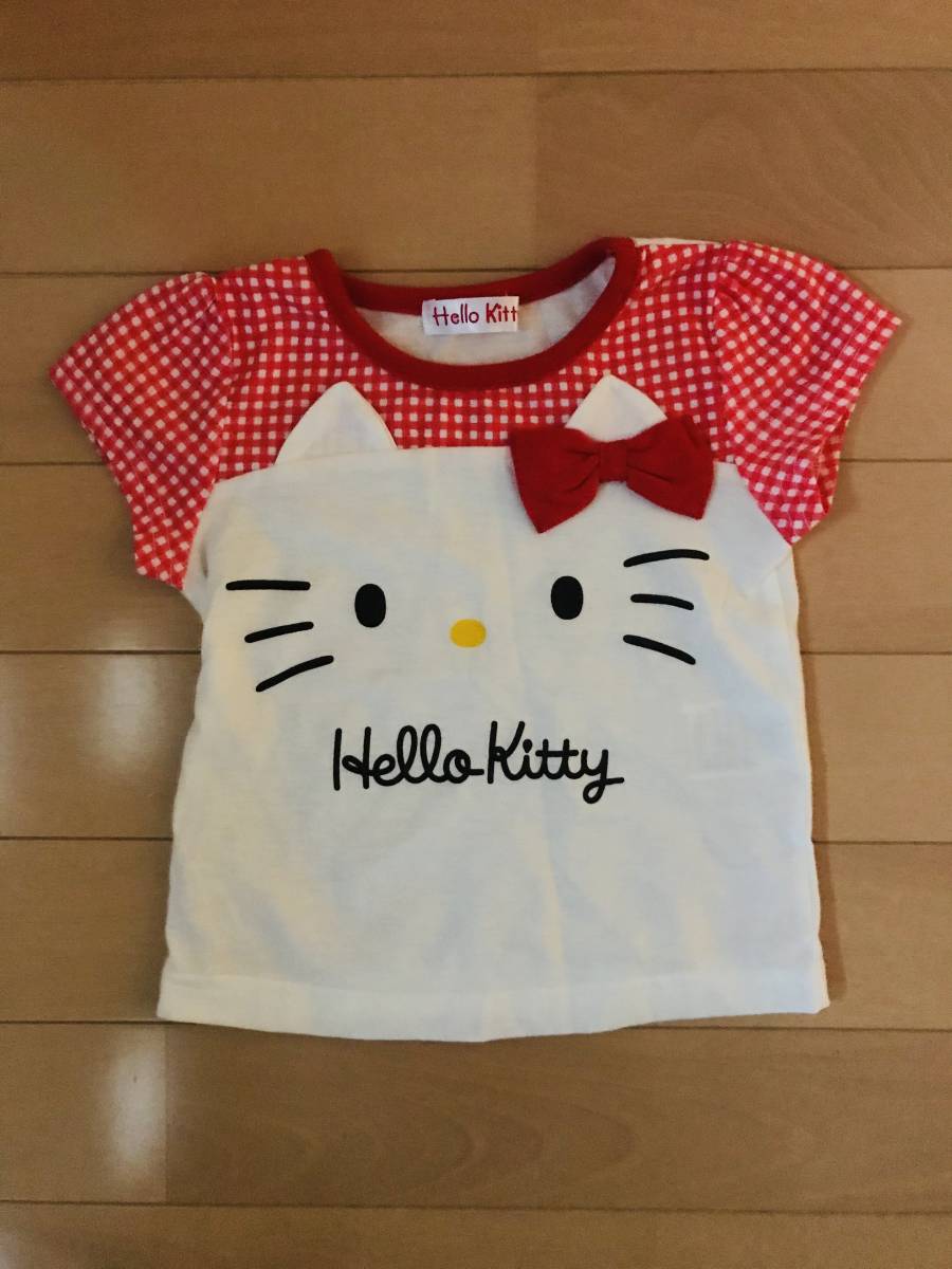 新品 未使用 サンリオ ハローキティ 半袖Ｔシャツ カラー：ホワイト サイズ：８０㎝