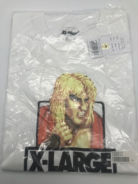 XLARGE　ストリートファイターII　コラボ　ケン　サイズ：M　カラー：ホワイト　Tシャツ　新品未使用品