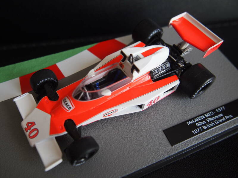 1/43 マクラーレン M23 1977 G.ヴィルヌーブ レア McLAREN Gilles Villeneuve ビルヌーブ IXO社製 ダイキャスト G.ハント ではありません。