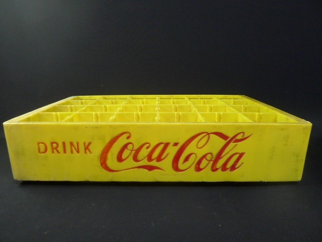 c◆410 昭和レトロ ビンテージ コカ・コーラケース 黄色 ドリンクケース コレクション/140