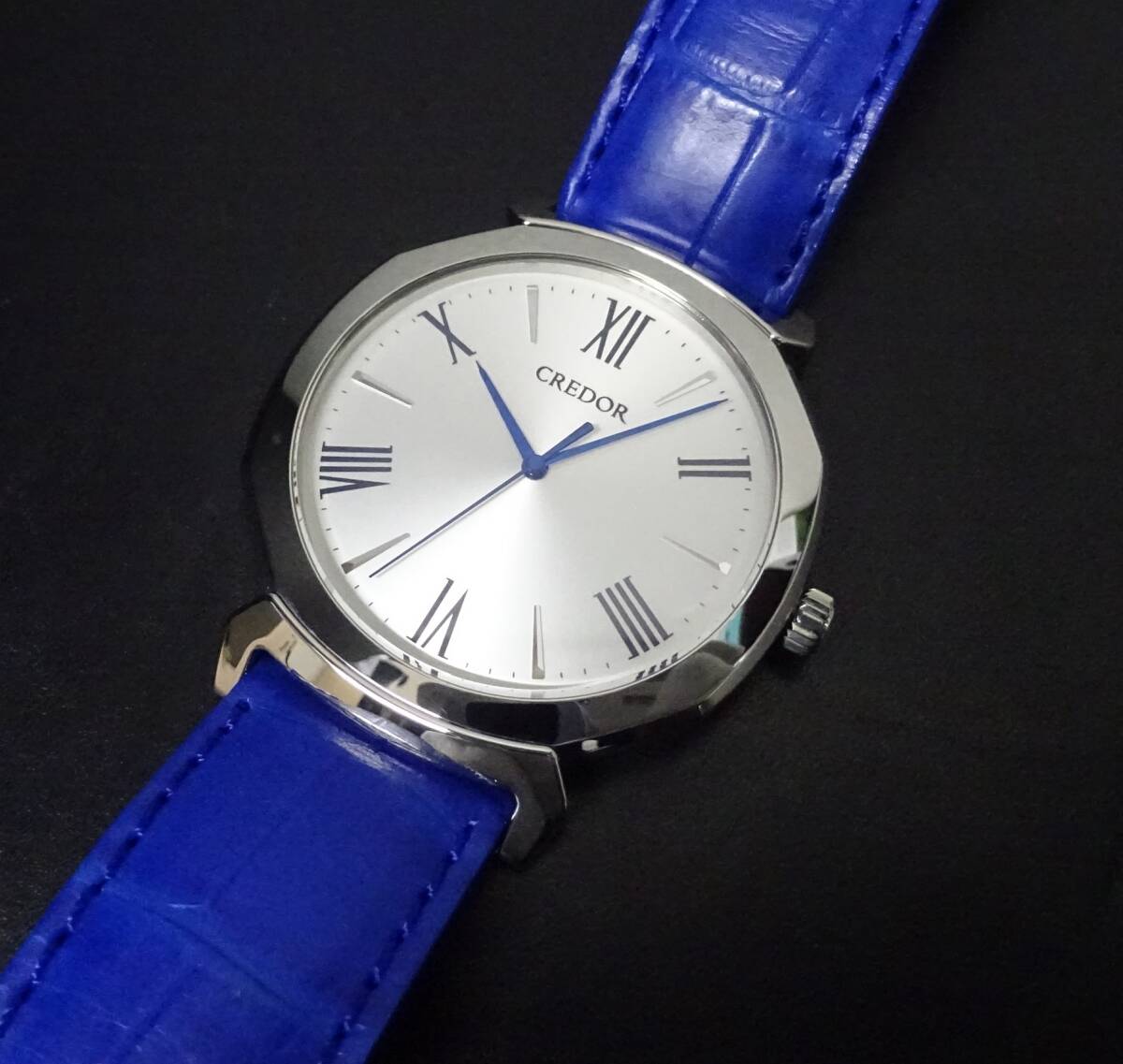 美品 SEIKO セイコー クレドール リネアルクス 8J81-0AS0 シルバー文字盤 メンズサイズ 本物