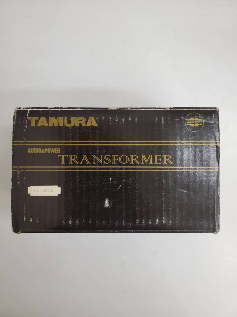 朝霞☆動作品 TAMRADIO PC-8002 電源トランス POWER TRANSFORMER タムラ製作所 黒箱付き 検) オーディオ 管球式 真空管アンプ ステレオ