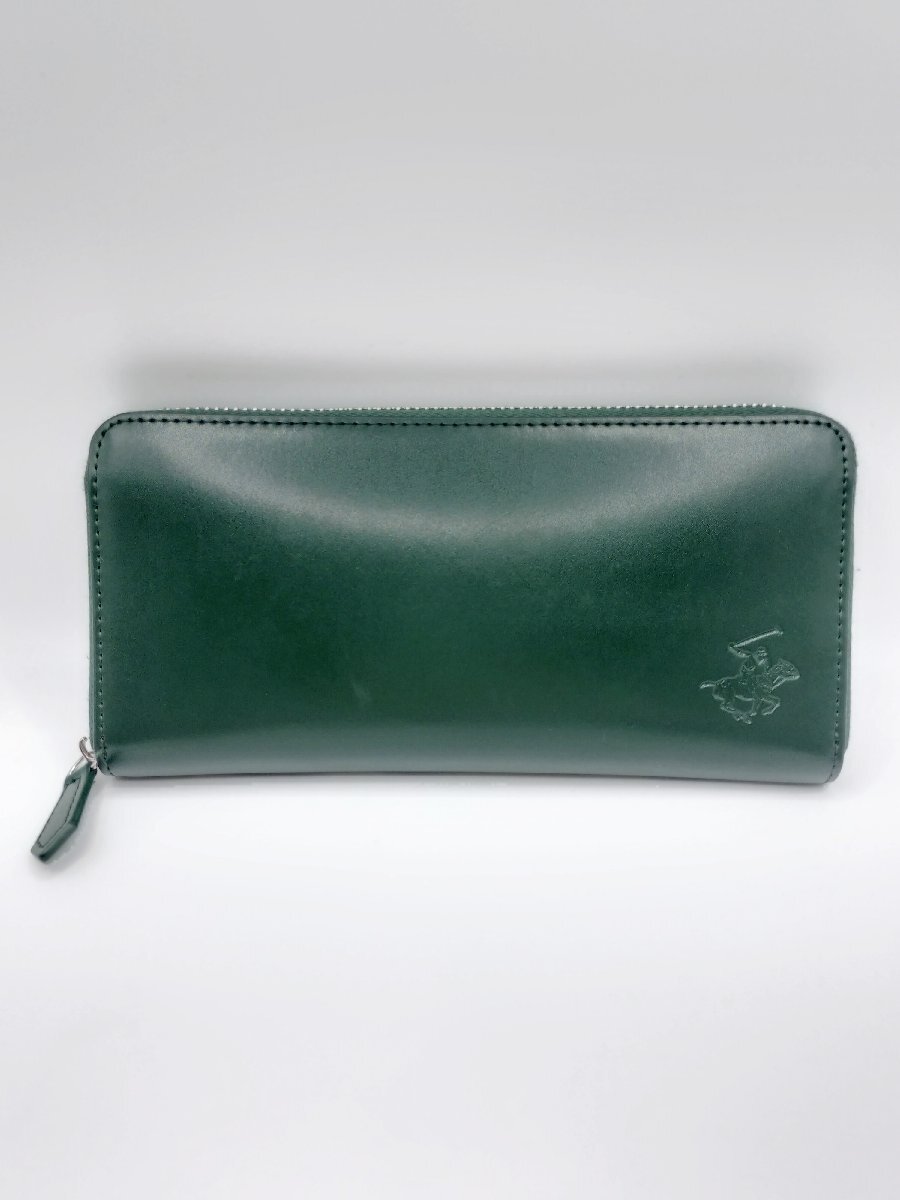 BEVERLY HILLS POLO CLUB ビバリーヒルズ ポロクラブ　ミドリ 長財布　サイフ　メンズ　現状渡し　J1270