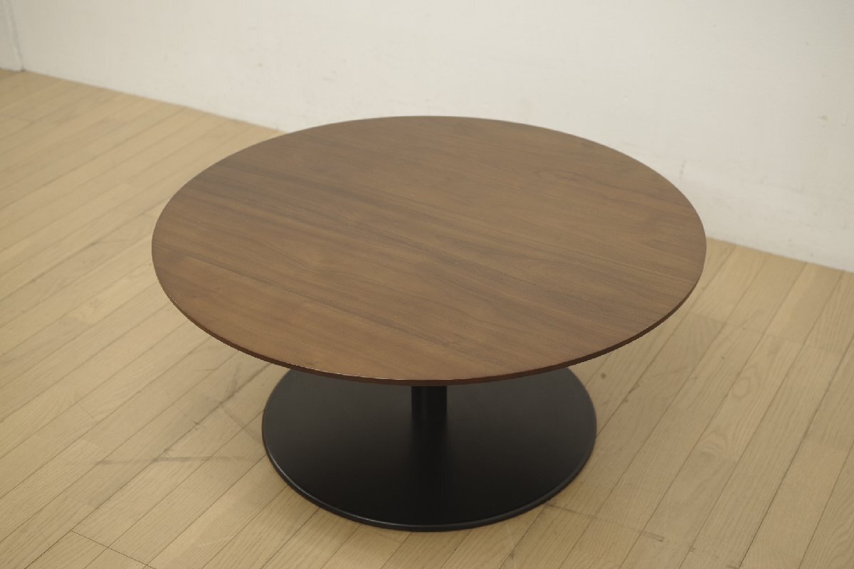 マルイチセーリング R LIFE TABLE サークル センターテーブル ウォールナット無垢材 直径85cm ナチュラル シンプル リビング