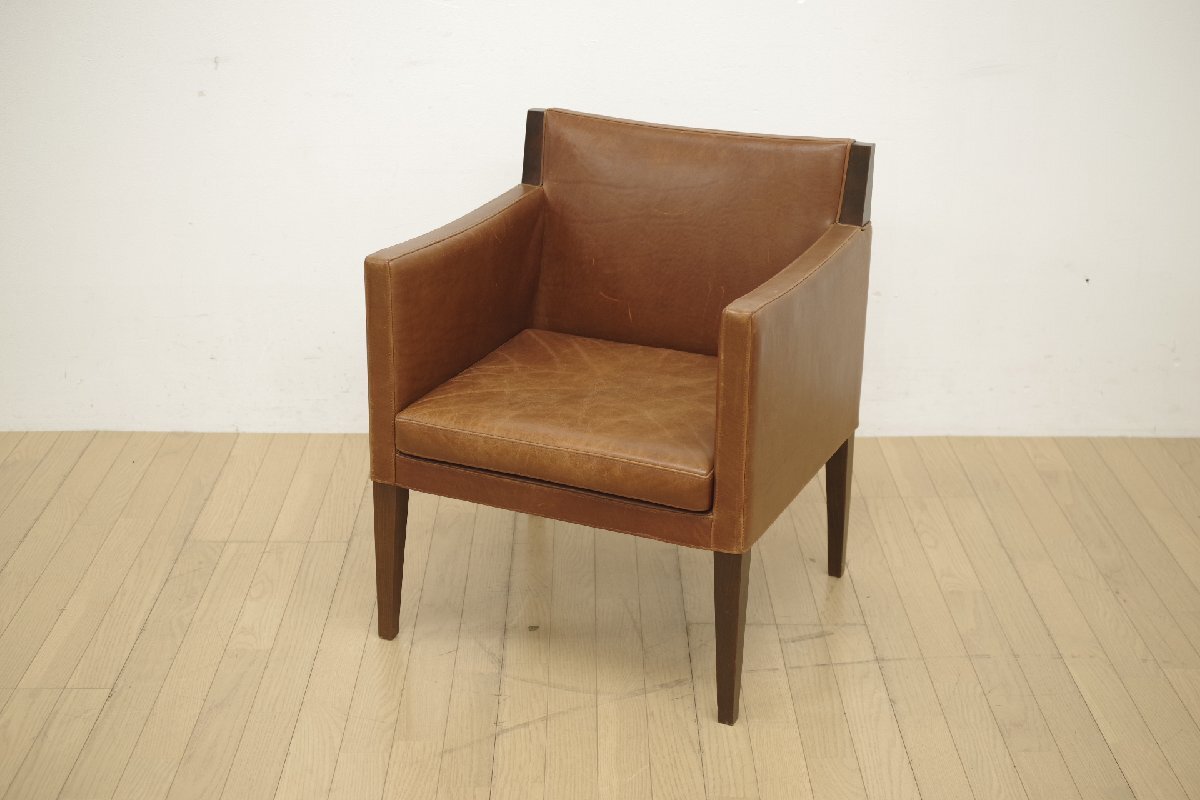 展示品 Ritzwell リッツウェル 1人掛けソファ 1P イージーチェア ラウンジチェア リビング 染革 ビンテージ風