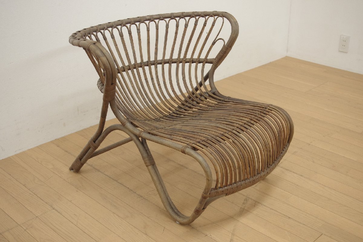 展示品 シカ・デザイン Sika・Design ラタン ラウンジチェア 椅子 アクタス取扱い リビング バルコニー 幅79cm ナチュラル 北欧