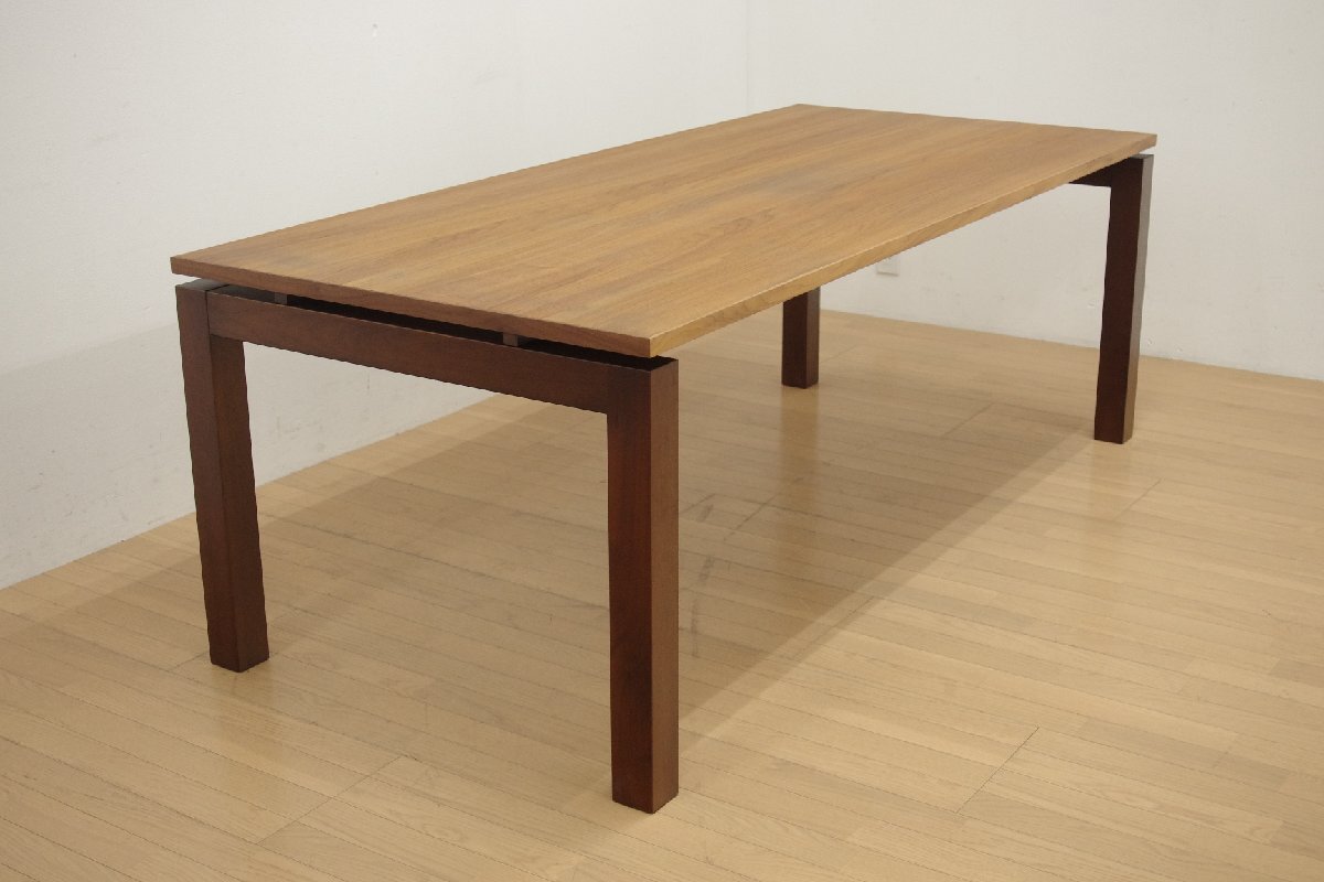 展示品 Ritzwell リッツウェル ダイニングテーブル FVテーブル 幅200cm 食卓 オイル仕上げ ウォールナット モダン 定価39万 B