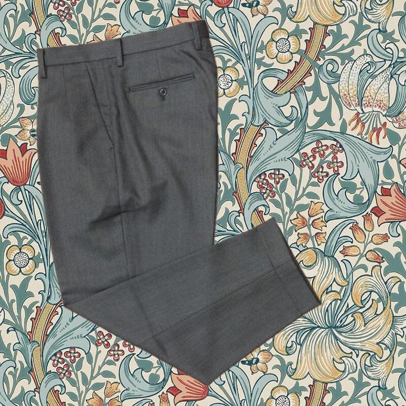 LANVIN COLLECTION■スラックス パンツ ウール 伸縮 ツータック サルエル ダークグレー 52■新品