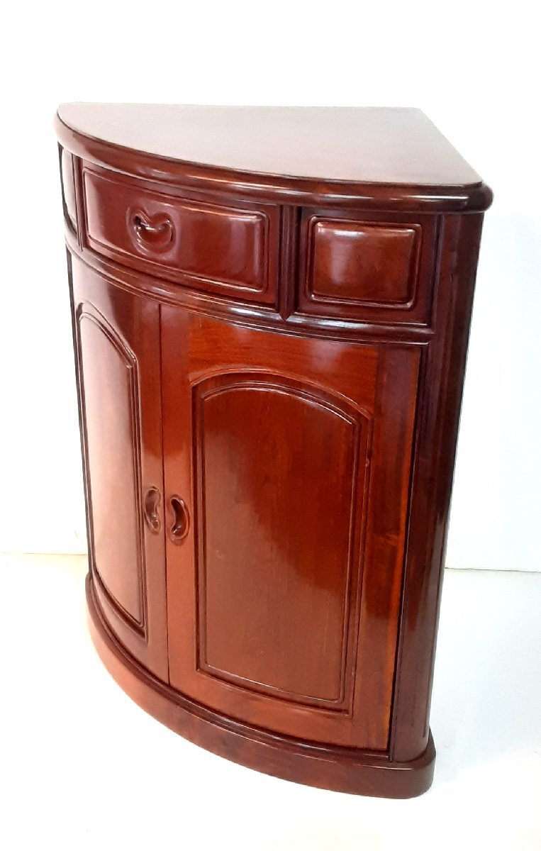 コーナーボード コーナー台 コーナーキャビネット 花台 46x46x72cm 美品 100108 ★