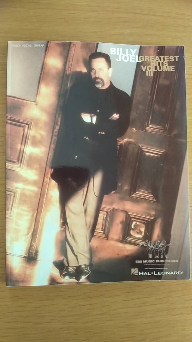 ビリー　ジョエル　楽譜　グレイテスト　ヒッツ　ボリュームⅢ　ピアノ　ボーカル　ギター　中古品　輸入洋書　17曲