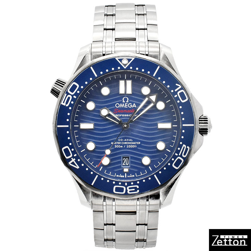 オメガ OMEGA シーマスター300 コーアクシャル マスタークロノメーター 210.30.42.20.03.001 ブルー 42mm USED 中古