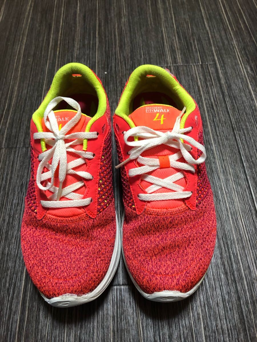 Skechers スケッチャーズ　14146 GO WALK4 EXCEED ゴーウオーク　25cm US8 レディーススニーカー　クリーニング済