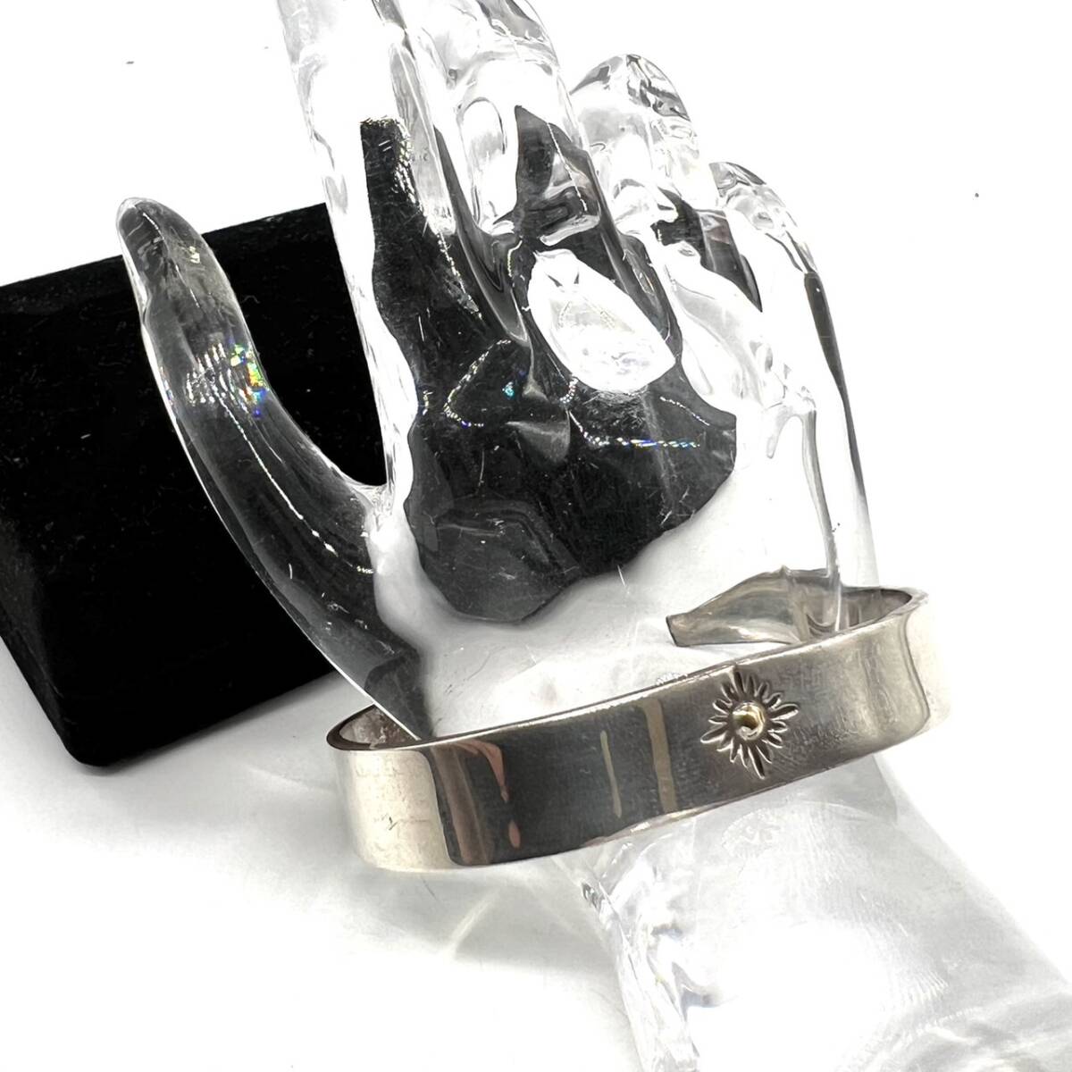 ■ ARIZONA FREEDOM アリゾナフリーダム SILVER K18 バングル ブレスレット 重量：約34.7g 幅：約11mm 腕回り：約18～19cm