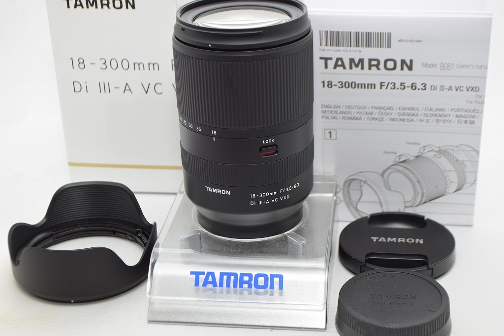 美品★TAMRON タムロン 18-300mm F3.5-6.3 Di Ⅲ-A VC VXD B061 SONY Eマウント用★元箱付・レンズフード付