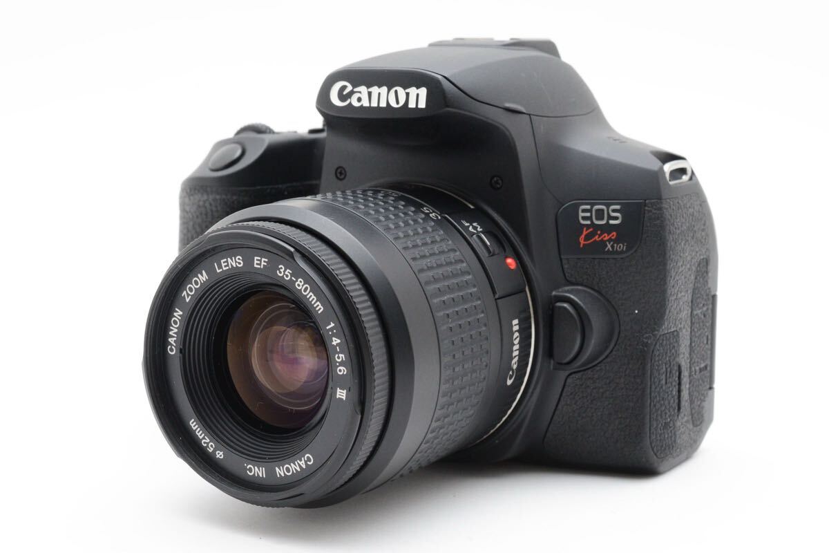 保証付き/Wi-Fi搭載/デジタル一眼レフカメラ/Canon EOS Kiss X10i標準レンズセット/Canon EF35-80㎜1:4-5.6III 