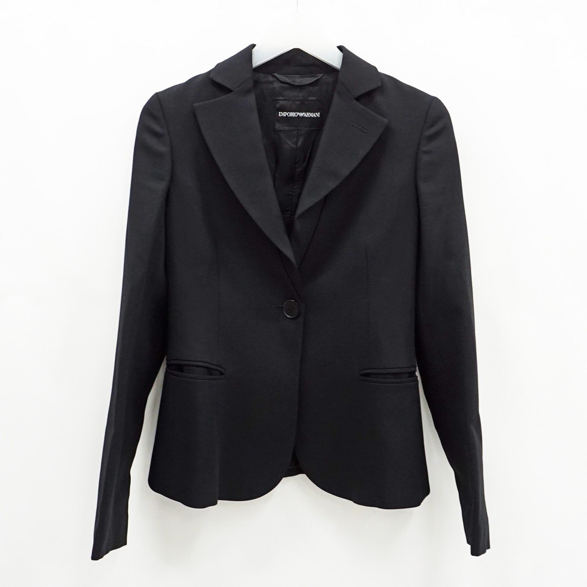 ◇【EMPORIO ARMANI エンポリオ アルマーニ】ジャケット ブラック 38