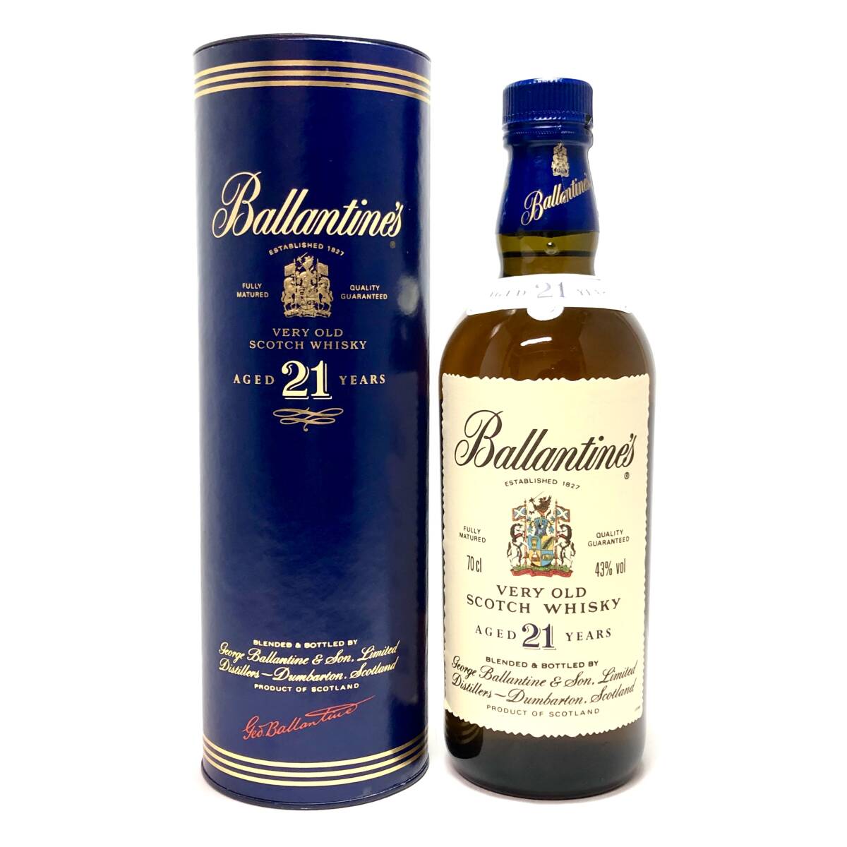 ＊【未開栓】Ballantine´s 21年 ベリーオールド スコッチ 700ml 43% ウイスキー お酒 バランタイン 筒型箱付き