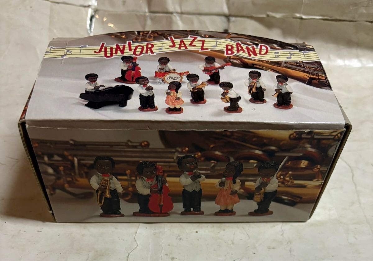 外箱付 昭和 ビンテージ ジュニア ジャズ バンド 人形 フィギュア 10体セット Junior Jazz Band 