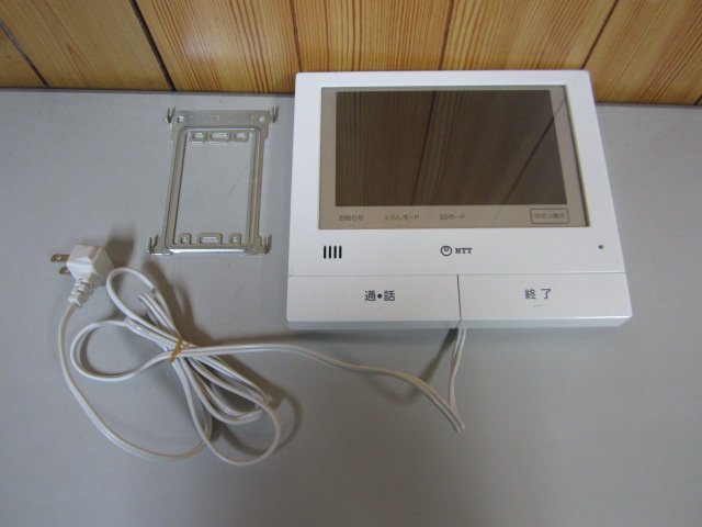 ▲カラーカメラドアホンモニターP5 NTT 16年製 金具付 保証有 ZW2 9718)