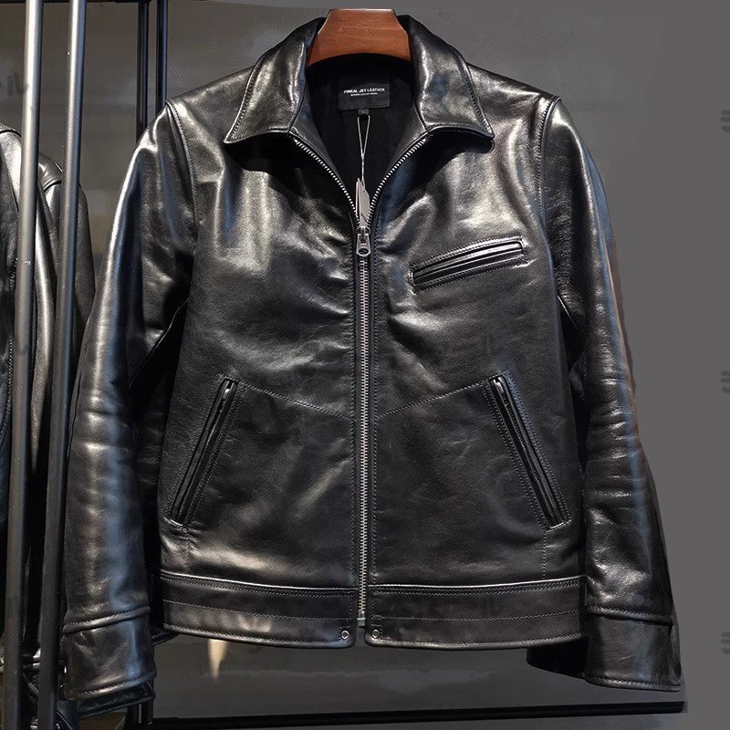 ホースハイド 馬革 革ジャン レザージャケット シングルライダース 本革 アメカジ メンズファッション ジャンパー M～2XL