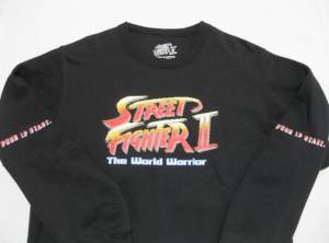 正規品 オフィシャル CAPCOM ストリートファイター スウェット Mサイズ 黒色 STREET FIGHTER II カプコン ゲーム スト2