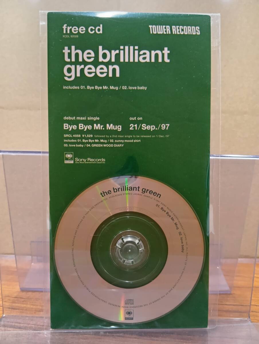 RS-7114【8cm シングルCD】非売品 プロモ ブリリアント・グリーン Bye Bye Mr. Mug / love baby brilliant green TOWER RECORDS free cd