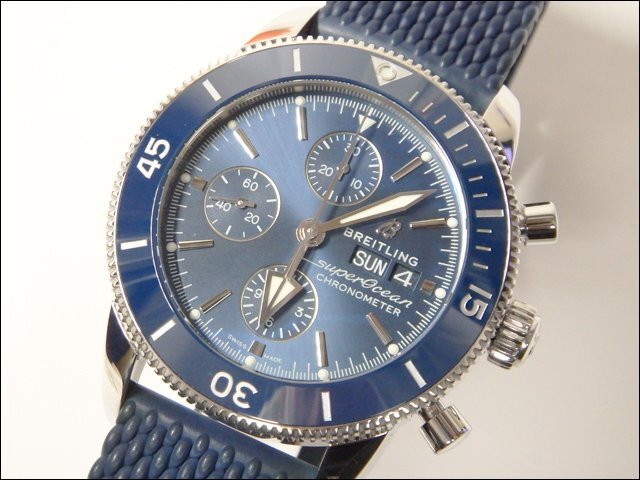 OH済!!BREITLING/ブライトリング◆スーパーオーシャン/A13313◆ヘリテージ クロノグラフ 自動巻 デイデイト ギャランティ・箱付 保証残有!!