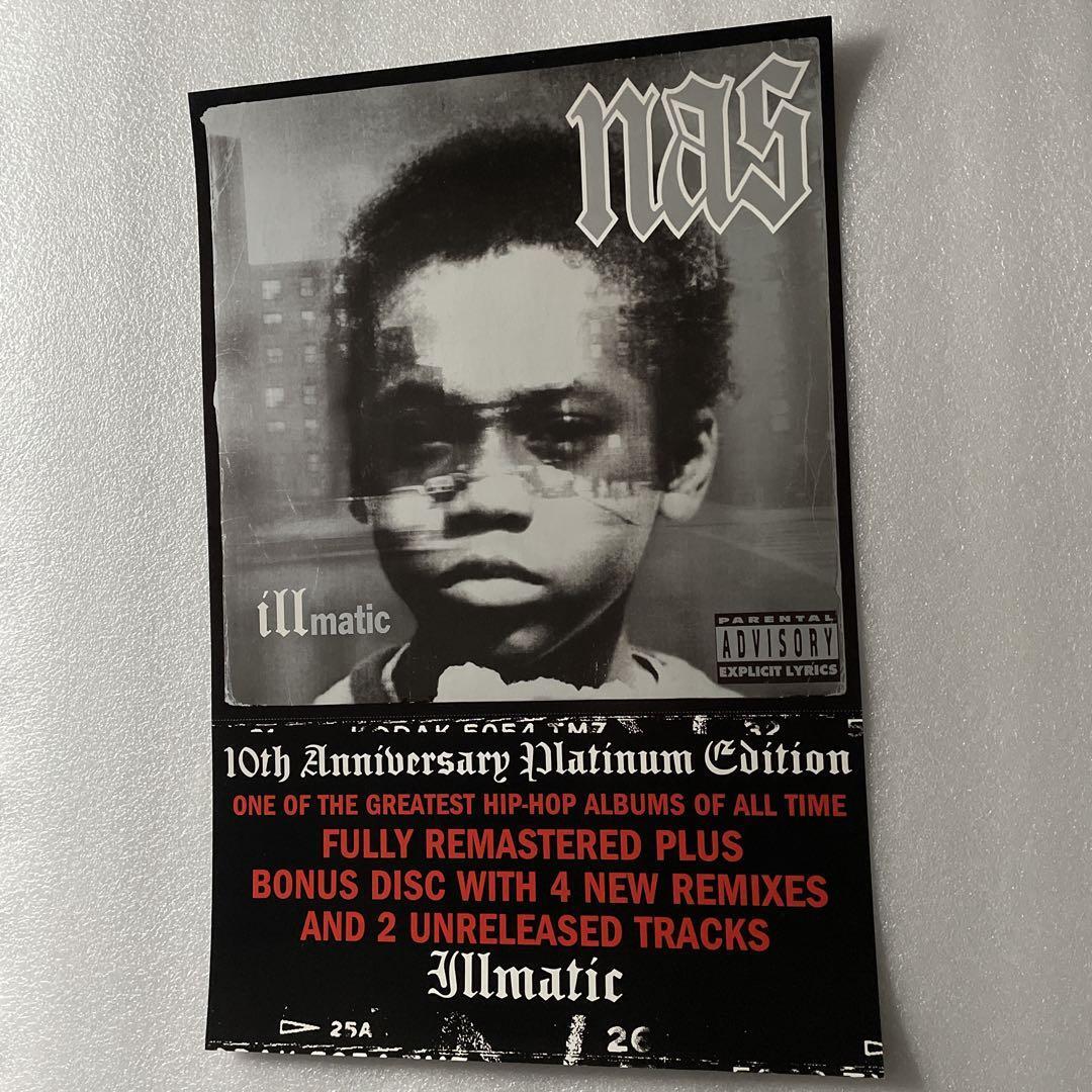 Promo Poster / Nas / Illmatic 10th Anniversary Edition / 2004 US / Large Professor Pete Rock Q-Tip DJ Premier LES AZ