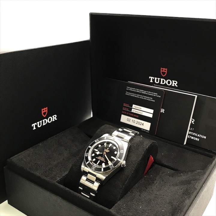 保管品 TUDOR チューダー チュードル ブラックベイ 79000N 自動巻き メンズ 腕時計 ウォッチ シルバー a7613