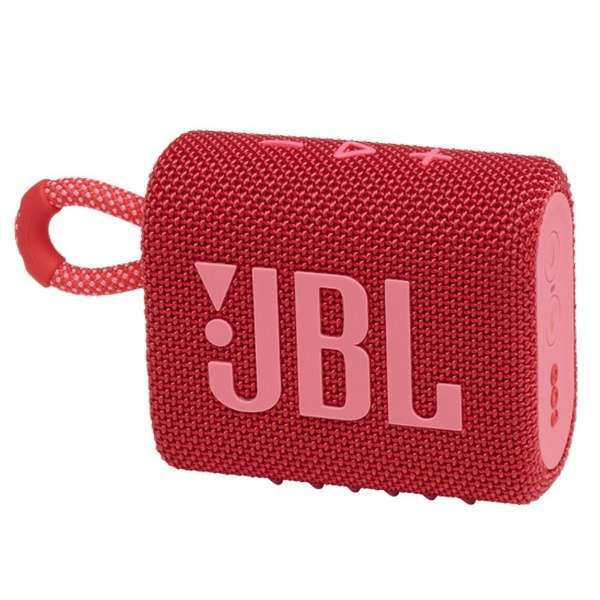 ◆新品未開封 JBL ポータブルBluetoothスピーカー JBL Go 3 レッド(JBLGO3RED) [209gコンパクト/IP67等級の防水性能と防塵] 
