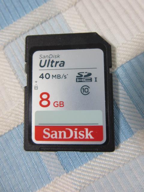 Sandisk Ultra SDHCメモリカード 8GB Class10 40MB/s