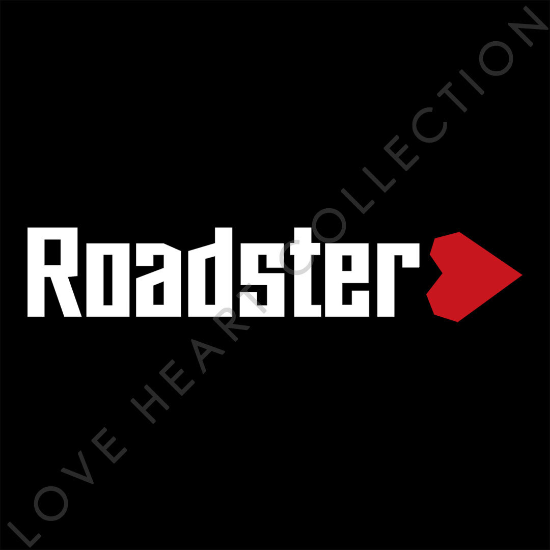 新品・未使用☆マツダ ロードスター ハートステッカー ホワイト 1枚 LOVE HEART COLLECTION MAZDA Roadster 切り文字|切文字|新品|送料無料
